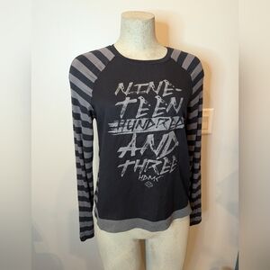 Harley-Davidson Raglan Striped Shirt relaxed fit. Limited Ed women's Sz Small